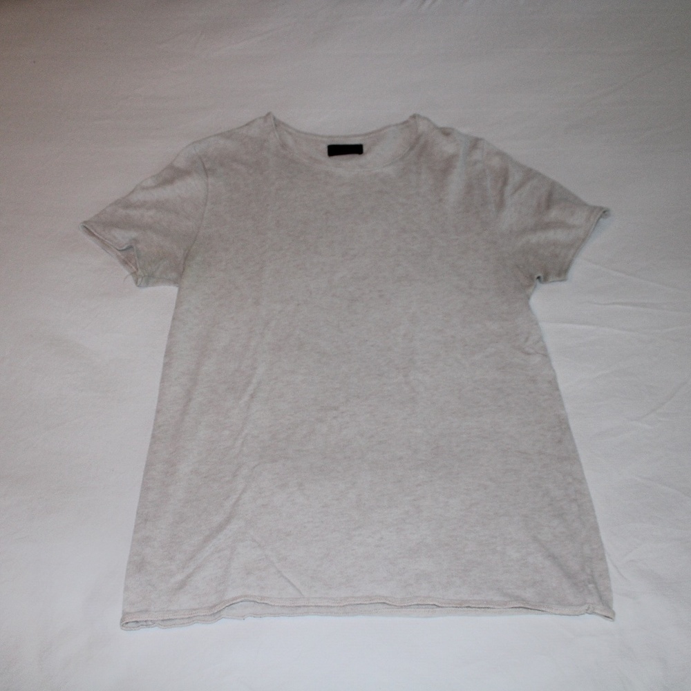 ZARA Men's plain white t-shirt